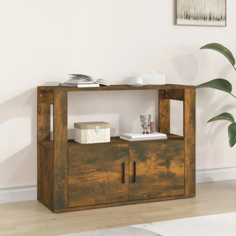 vidaXL skænk 80x30x60 cm – røget egetræsfarve