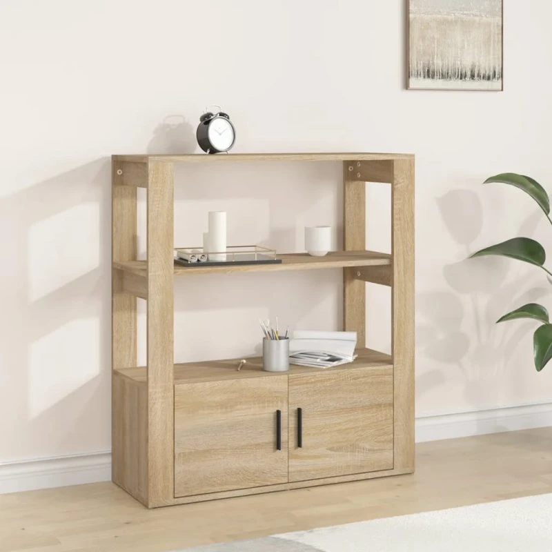 vidaXL skænk 80x30x90 cm Sonoma-eg