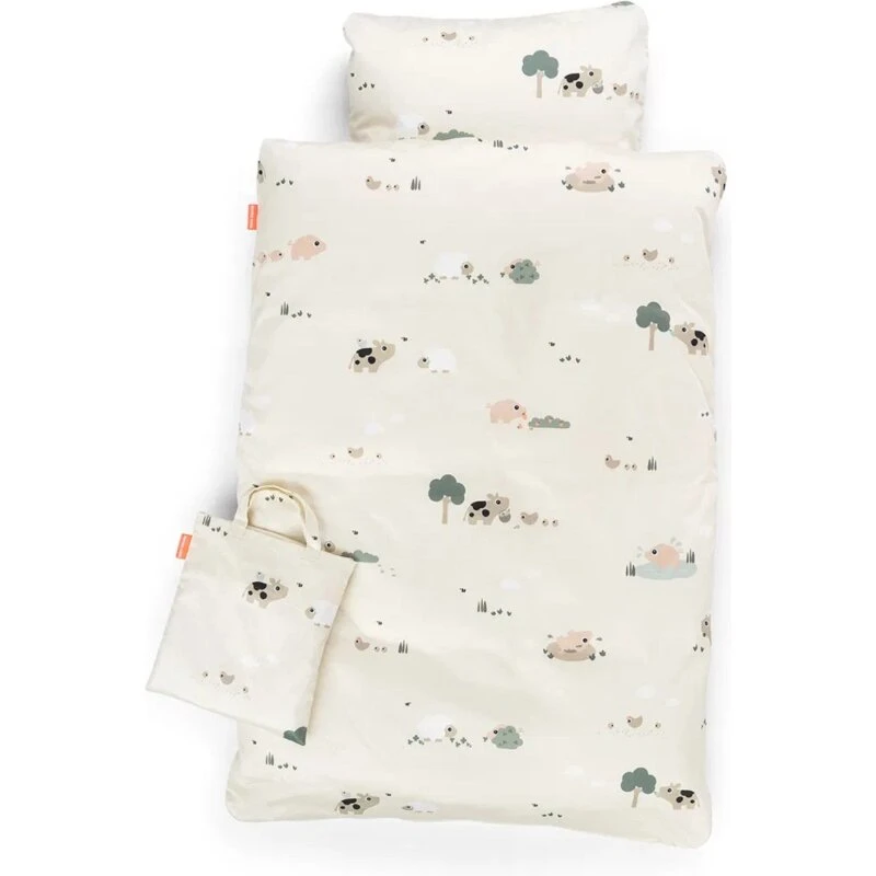 Done by Deer Tiny Farm Sengesæt Baby – Sand 70x100