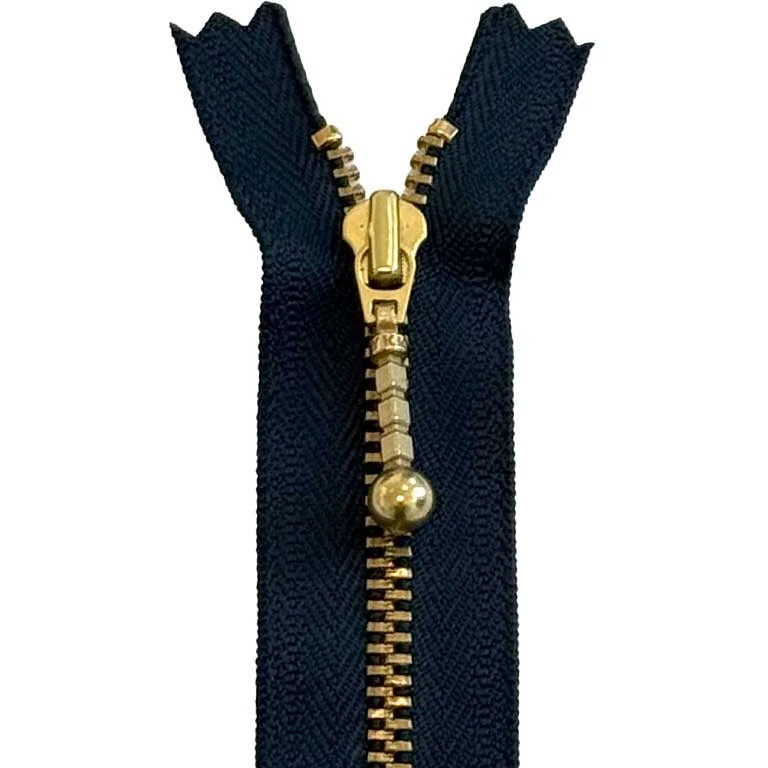 YKK kuglelynlås 15-30 cm marineblå