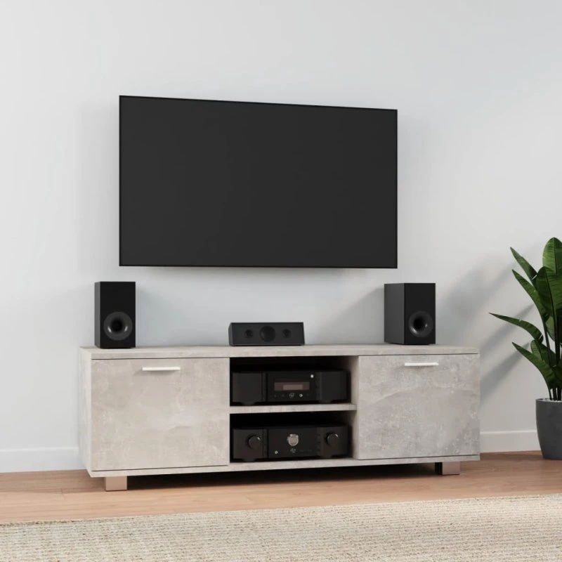 vidaXL TV-bord 120x40,5x35 cm konstrueret træ — betongrå