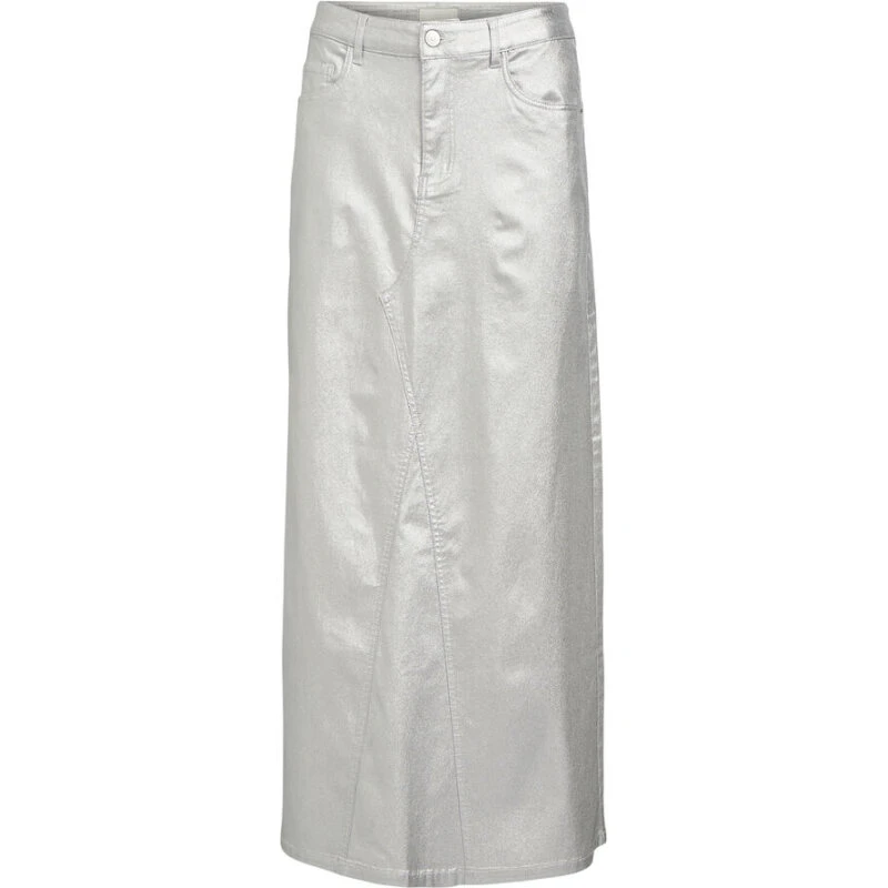 Object Objsunny Harlow Maxi Nederdel Silver (Coated)