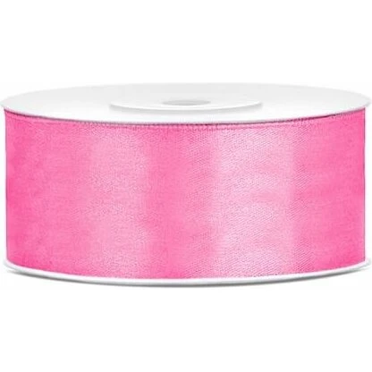 Satinbånd 25 mm x 25 m – Pink