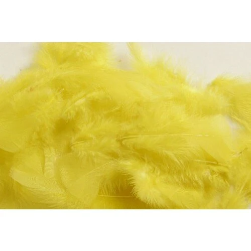 DekorFjer Gul 5-8 cm (ca. 7 g)