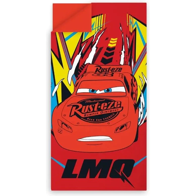 Cars Sovepose 70x140 cm - Lynet McQueen, rød, vandafvisende