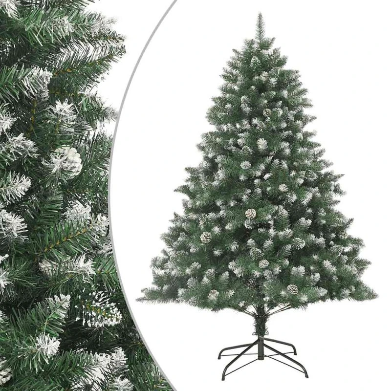 vidaXL kunstigt juletræ 180 cm PVC med juletræsfod
