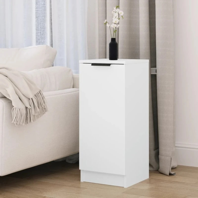 vidaXL skænk 30x30x70 cm hvid – konstrueret træ