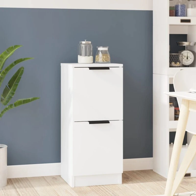 vidaXL skænk 30x30x70 cm konstrueret træ, hvid