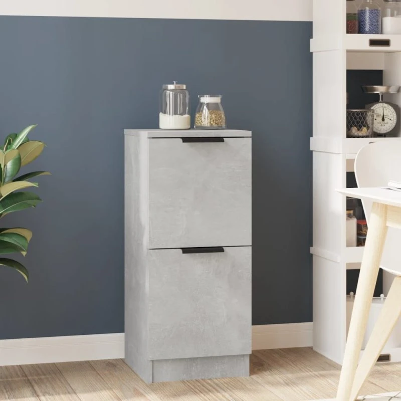 vidaXL skænk 30x30x70 cm konstrueret træ betongrå