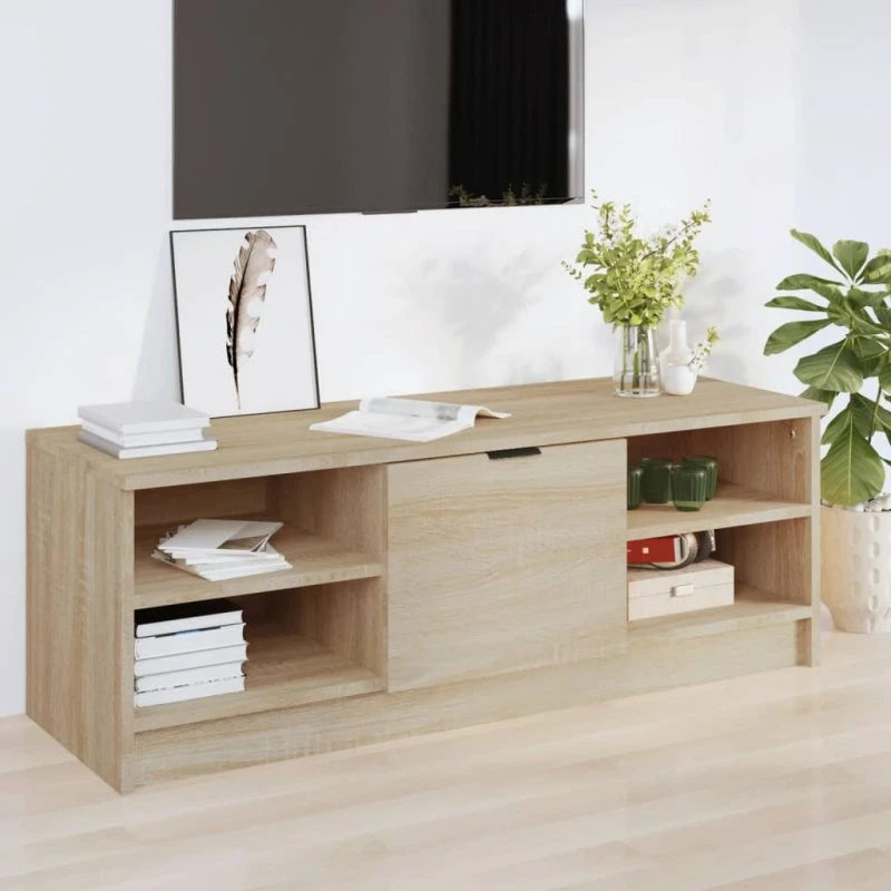 vidaXL TV-bord 102x35,5x36,5 cm konstrueret træ Sonoma-eg