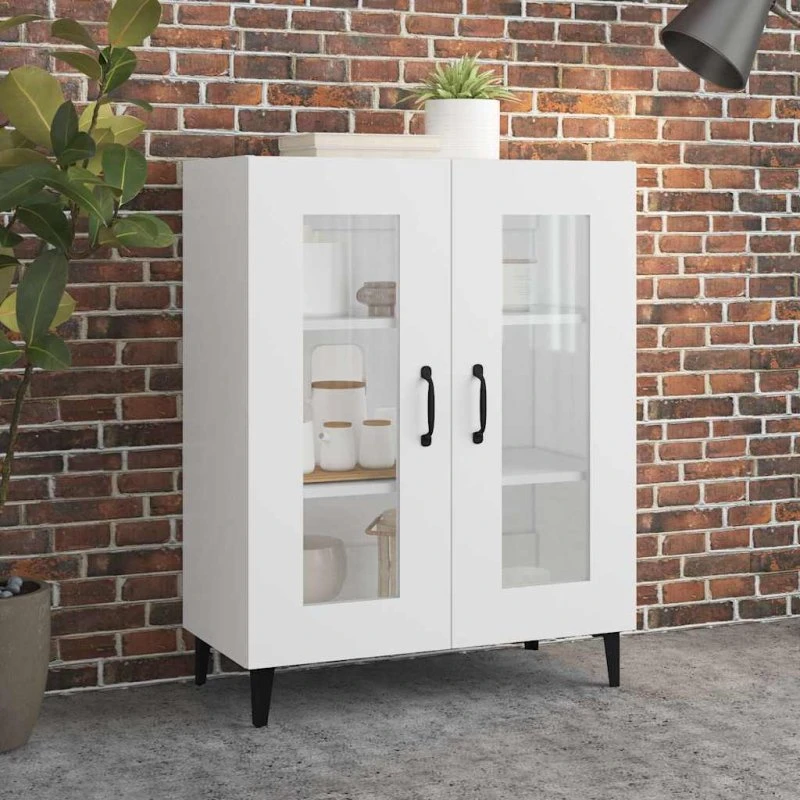 vidaXL skænk 69,5x34x90 cm hvid konstrueret træ