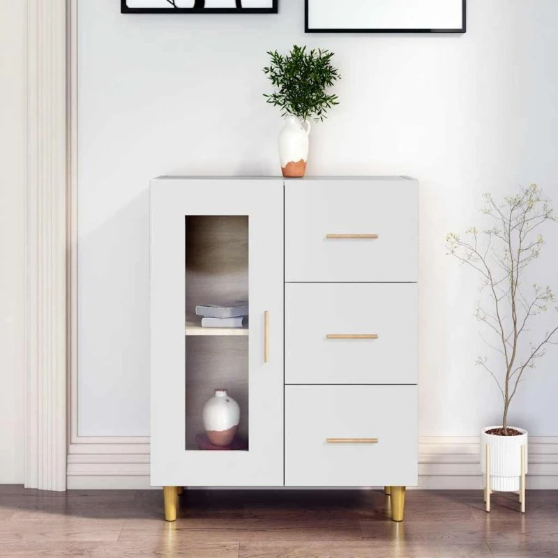 vidaXL skænk 69,5x34x90 cm hvid