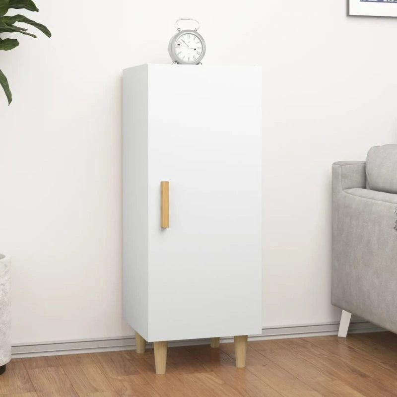 vidaXL skænk 34,5x34x90 cm konstrueret træ hvid