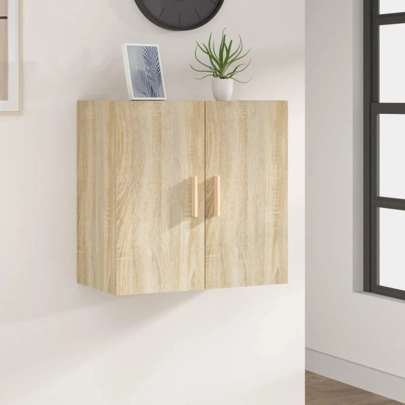 vidaXL vægskab 60x30x60 cm konstrueret træ sonoma-eg