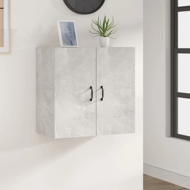 vidaXL vægskab 60x31x60 cm konstrueret træ, betongrå