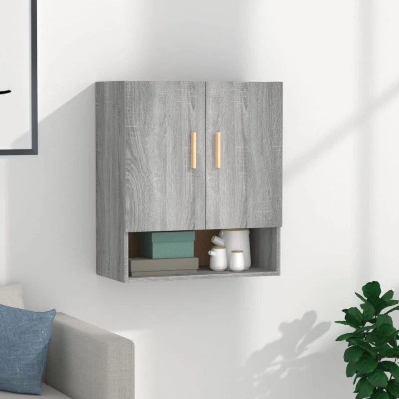 vidaXL vægskab 60x31x70 cm grå Sonoma-eg
