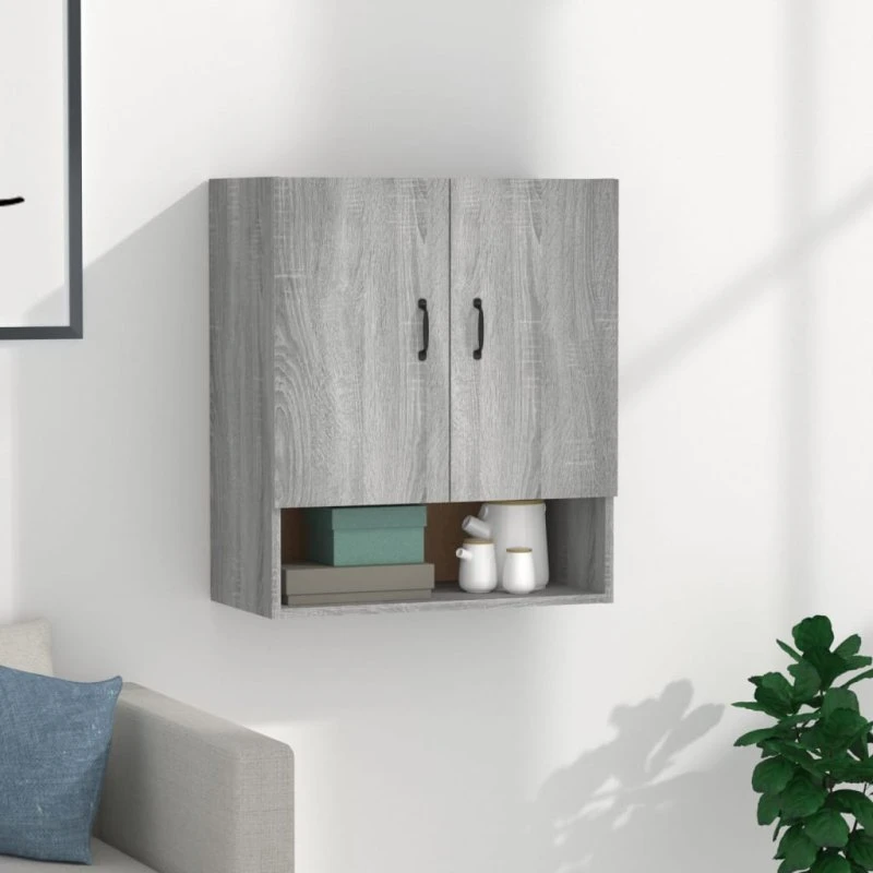 vidaXL vægskab 60x31x70 cm, grå Sonoma-eg