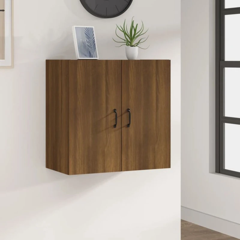 vidaXL vægskab 60x31x60 cm konstrueret træ, brun egetræsfarve