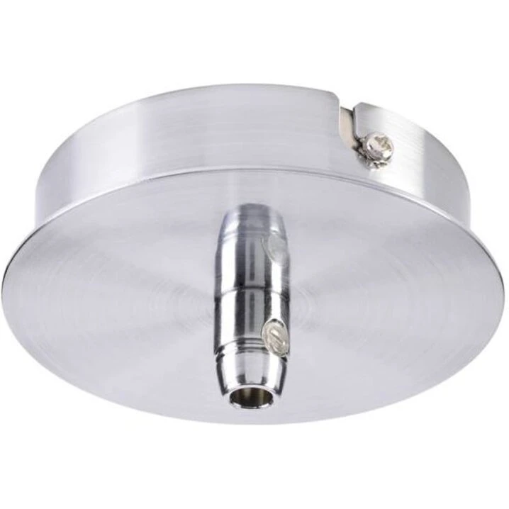 SLV Fitu rund loftroset 1-udtag Ø85 mm, sølvgrå