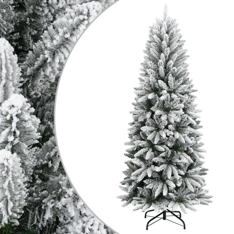 vidaXL kunstigt juletræ med sne 240 cm (PVC/PE)