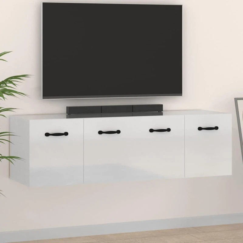 vidaXL vægskabe 2 stk. 80x36,5x35 cm hvid højglans