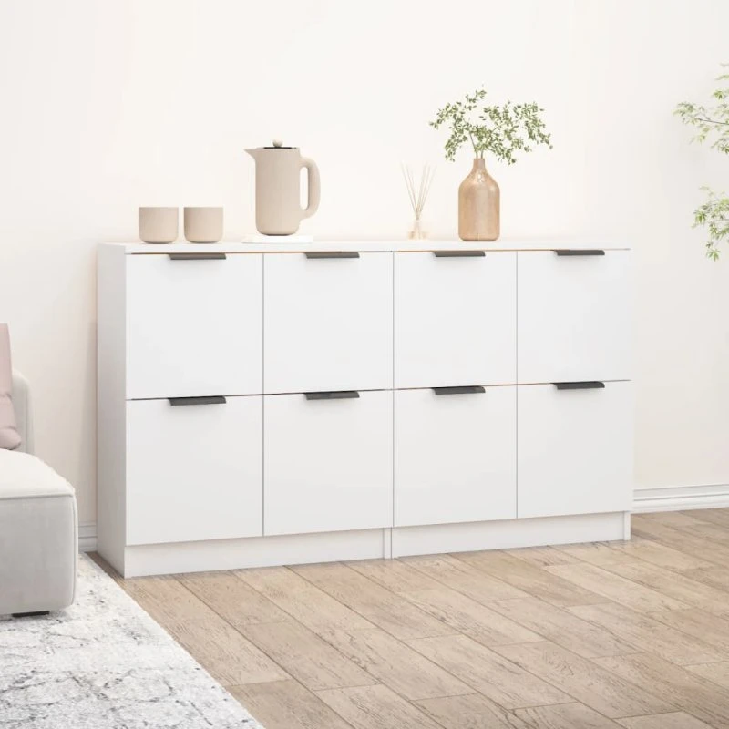 Skænk 60x30x70 cm konstrueret træ, sort