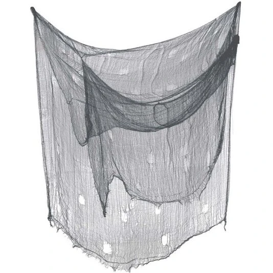 Ukendt mærke Stort Halloween-forhæng gråt 200x500 cm