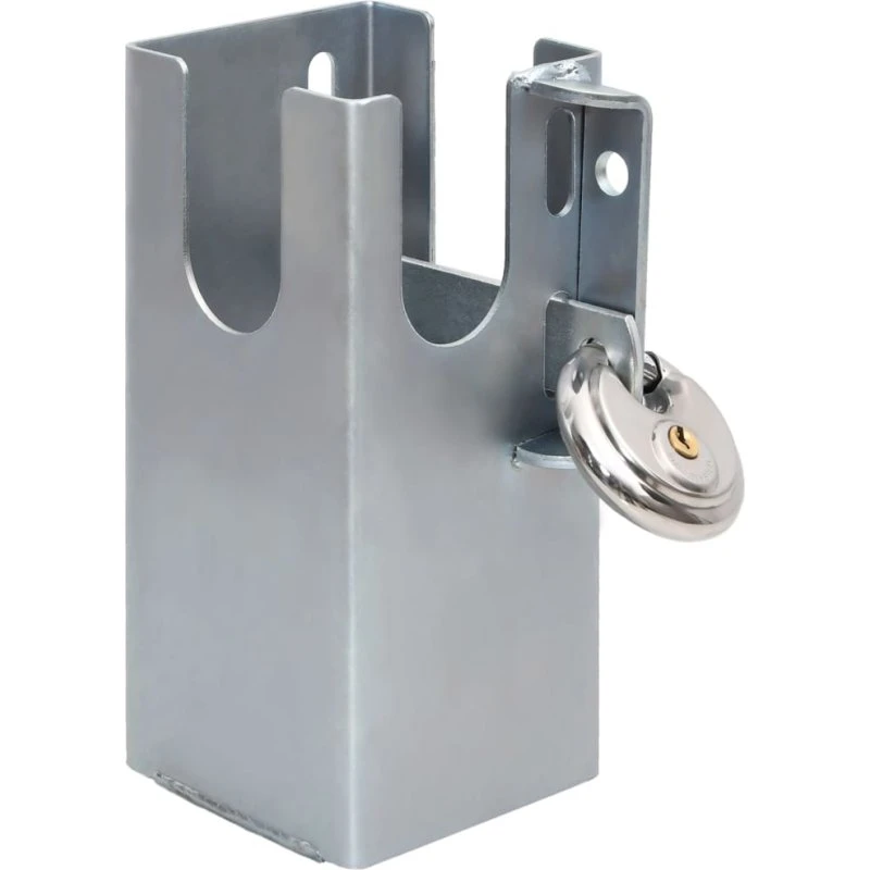 vidaXL trailerlås 11x11x23,5 cm stål/sølv