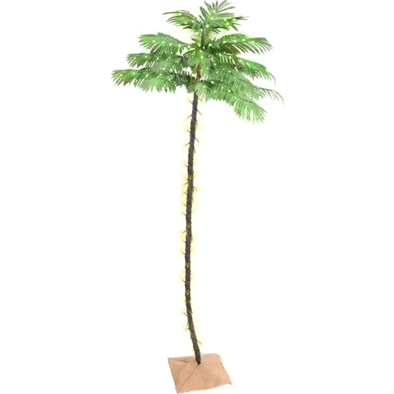 vidaXL LED-palmetræ 400 cm, 252 LED, varmt hvidt