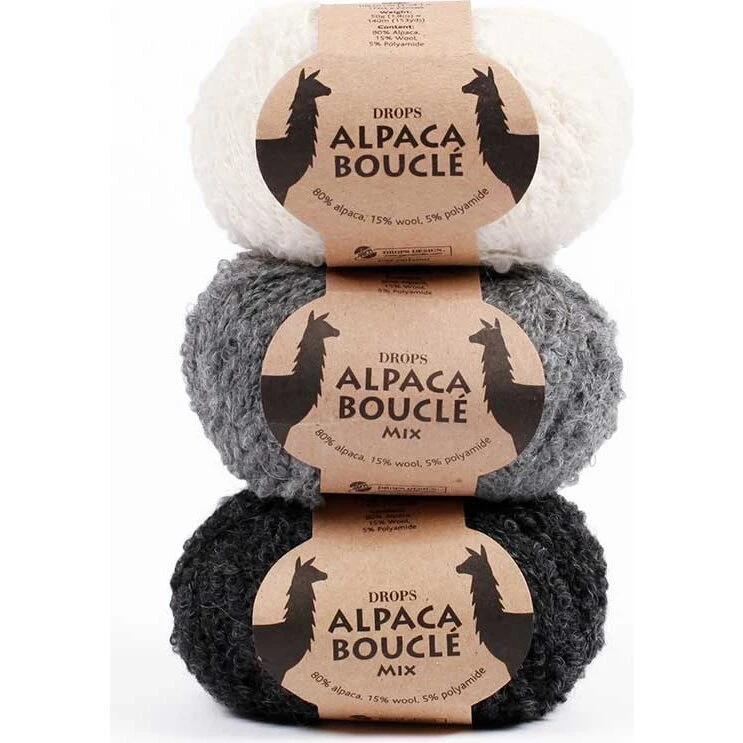 DROPS Alpaca Bouclé garn 50 g (ca. 140 m)