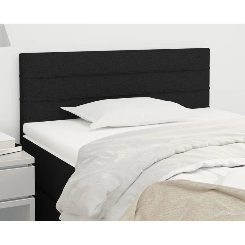 vidaXL sengegavl stof 100x5x78/88 cm - sort