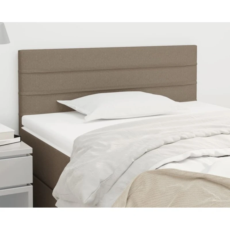 vidaXL sengegavl 80x5x78/88 cm stof gråbrun