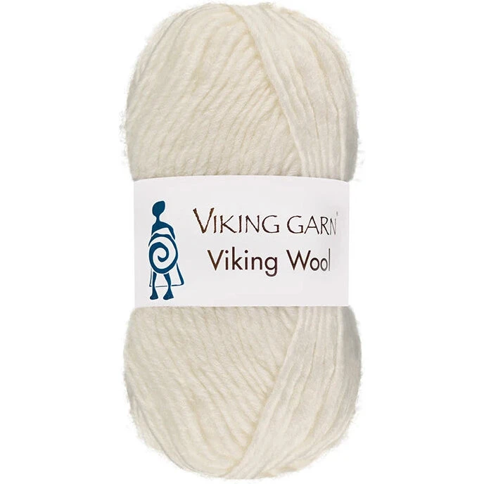 Viking Wool Highland Merinould 50 g – Mørk rød 555