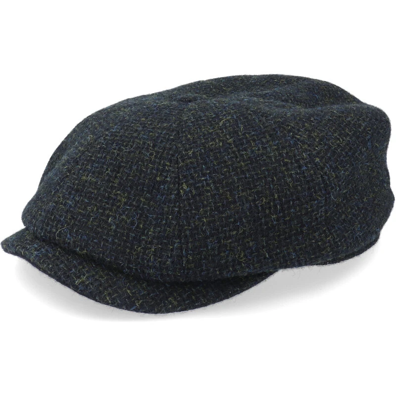 Stetson Hatteras Shetland Uld Flat Cap, grå
