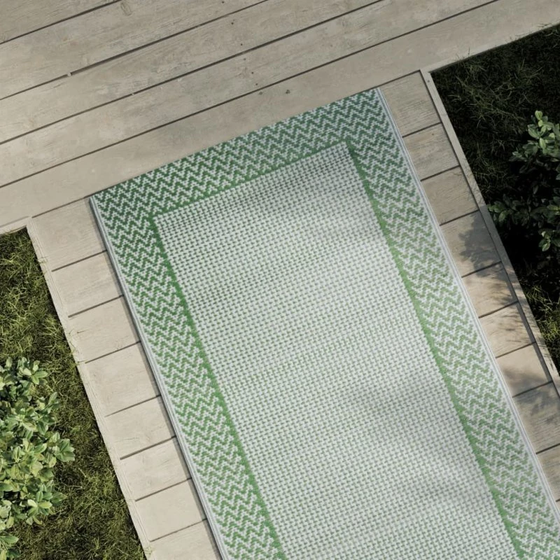 vidaXL ARAKIL udendørstæppe 80x250 cm PP grøn