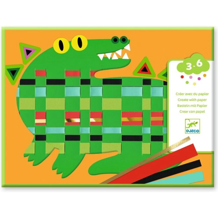 Djeco Kreativ med papir – Væve-kunst (21 x 28 cm)