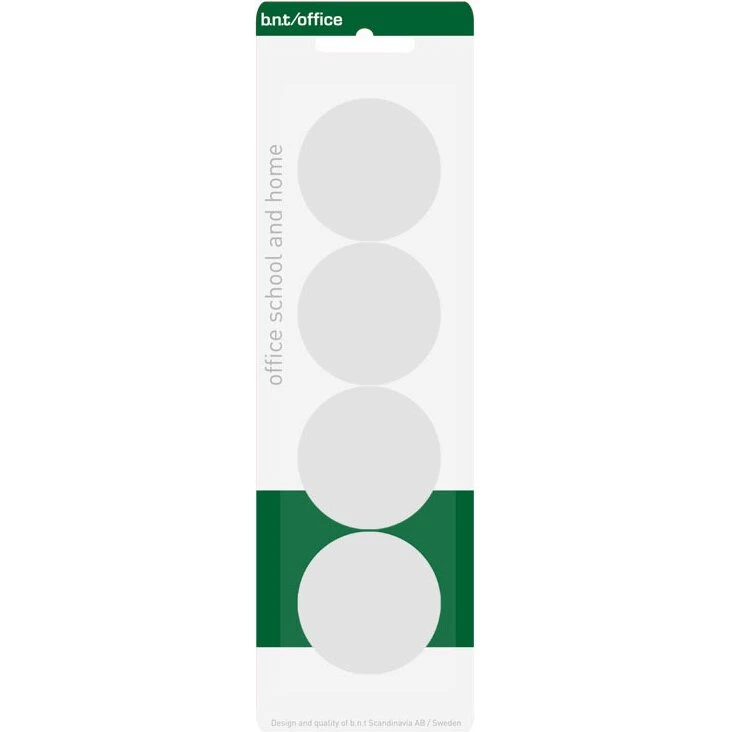 BNT Kontormagnet Hvid Ø40 mm (4-pak)
