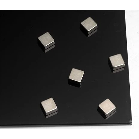 NAGA Superstærk kvadratisk stålmagnet 10×10×5 mm (6 stk)