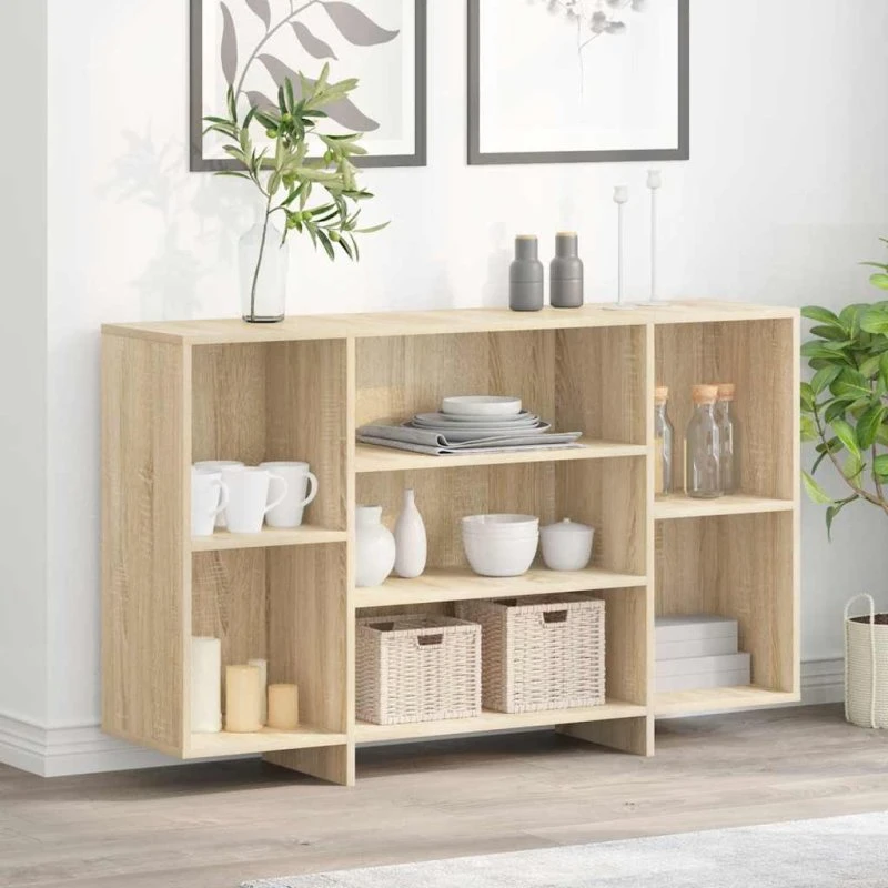 vidaXL skænk 120x30x75 cm konstrueret træ Sonoma-eg