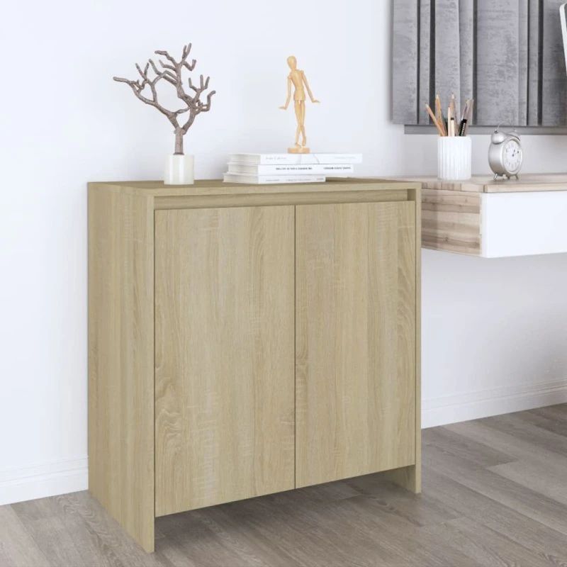 vidaXL skænk 70x41x75 cm Sonoma-eg