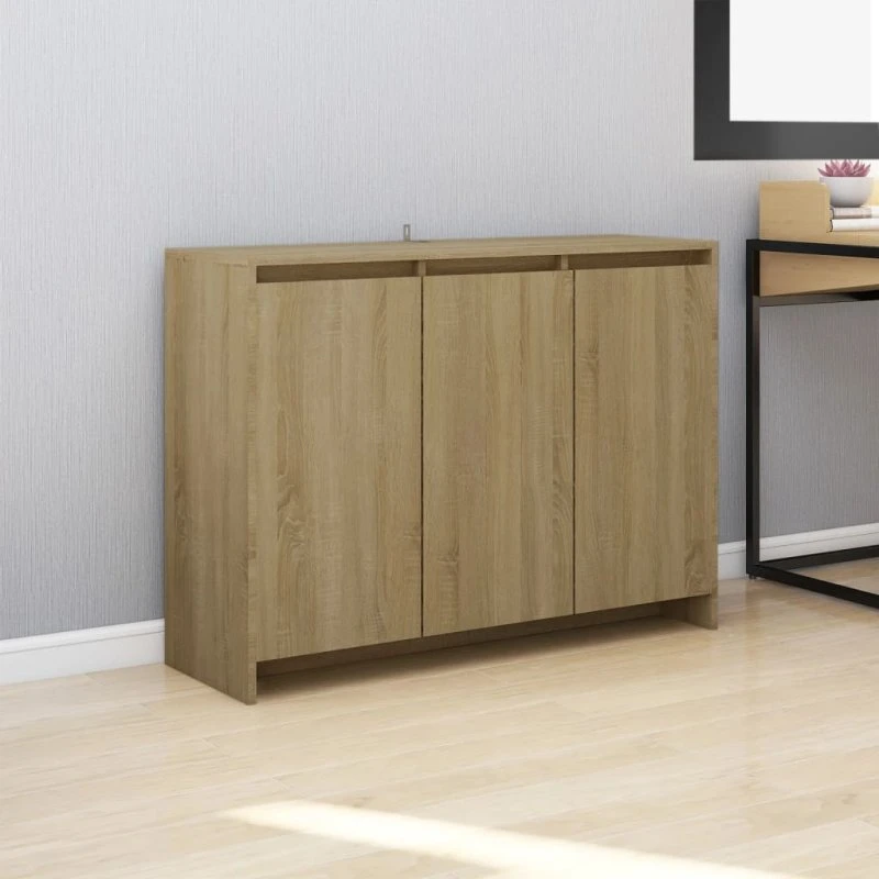 vidaXL skænk 102x33x75 cm i sonoma-eg