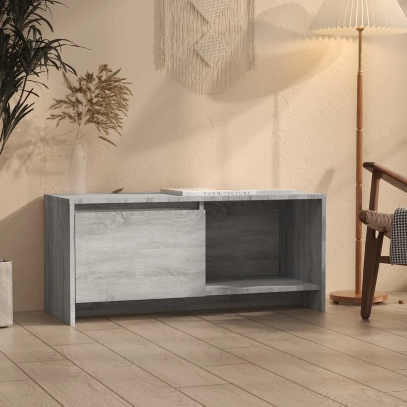 vidaXL TV-bord 90x35x40 cm – Grå Sonoma-eg