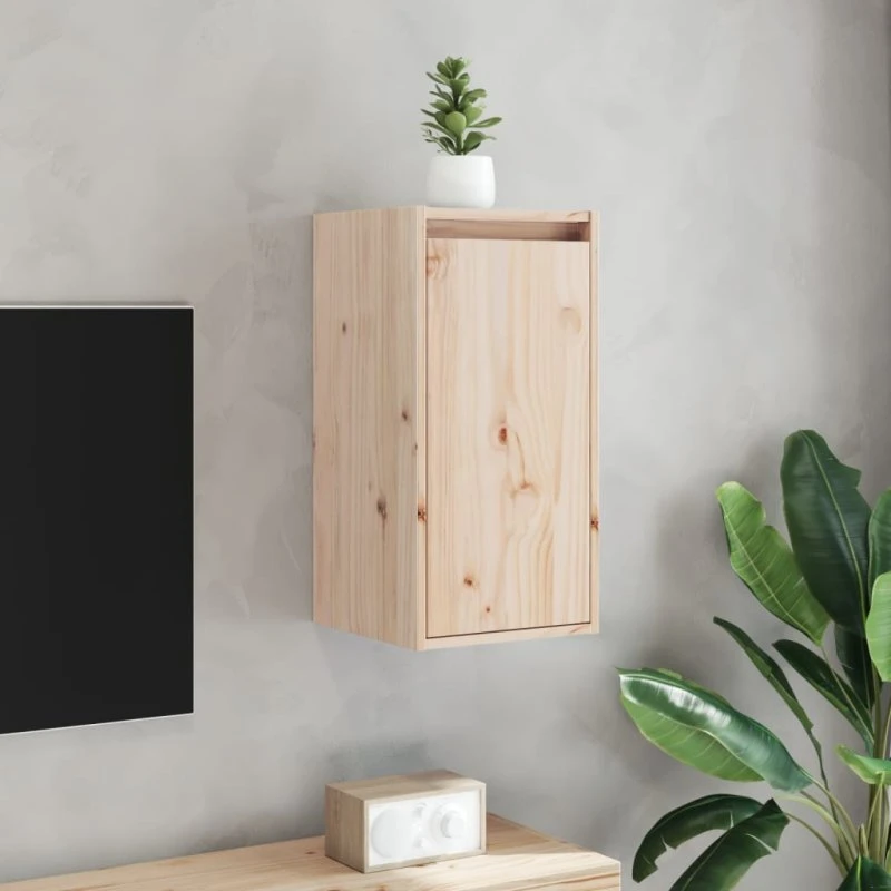 vidaXL Vægskabe 2 stk. 30x30x60 cm massivt fyrretræ