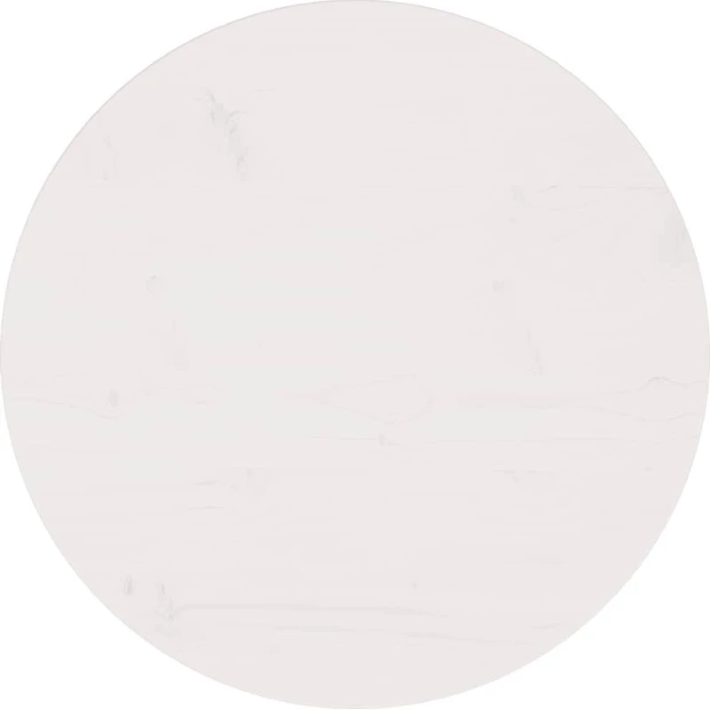 vidaXL bordplade Ø60x2,5 cm massivt fyrretræ, hvid