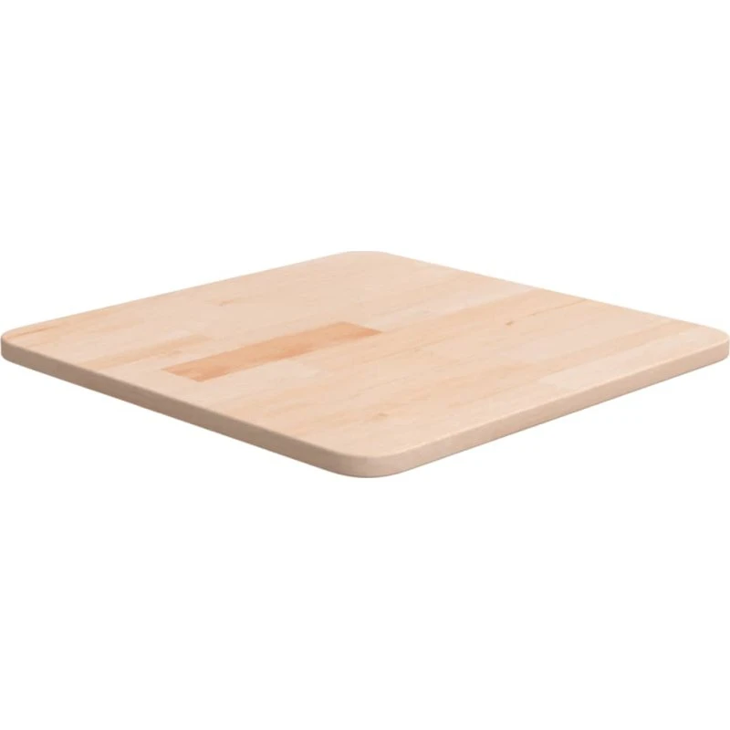 Egetræ Firkantet Bordplade 40x40x1,5 cm - Lysebrun