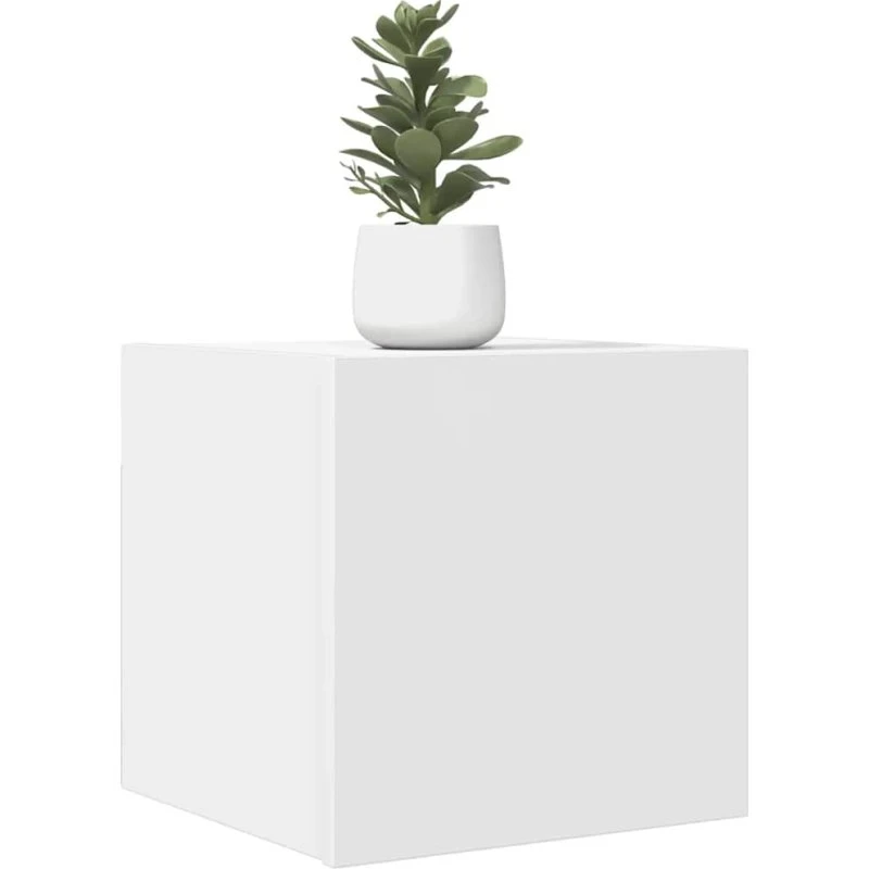 vidaXL væghængt tv-skab 30,5x30x30 cm hvid, 4 stk