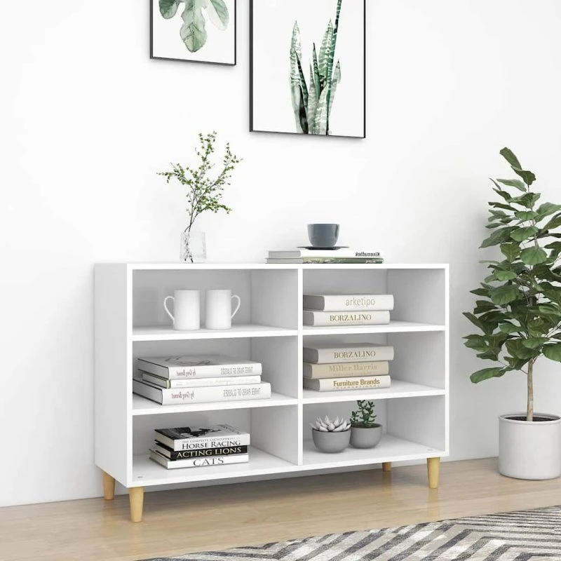 vidaXL skænk 103,5x35x70 cm hvid (konstrueret træ)
