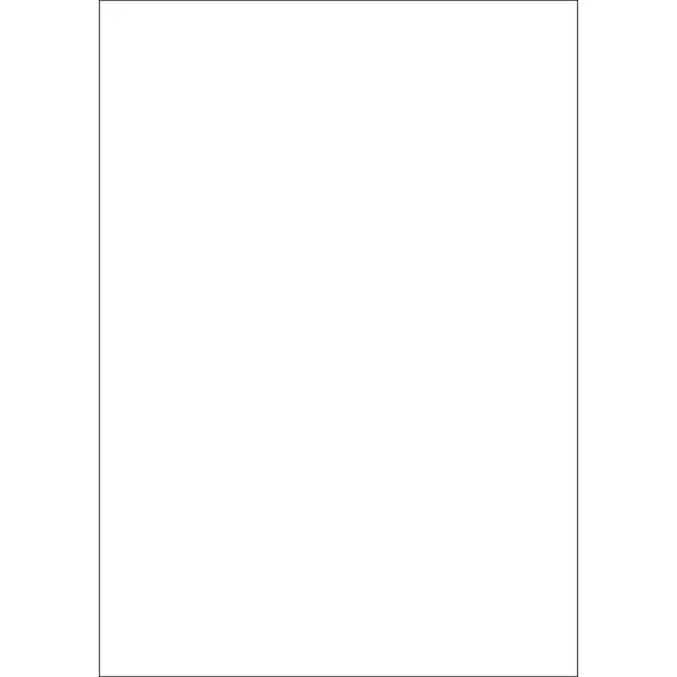 Büngers Karton 70x100 cm 300 g – hvid