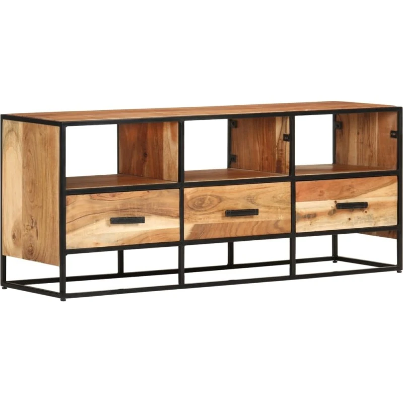 vidaXL TV-skab 110x30x45 cm i massivt akacietræ