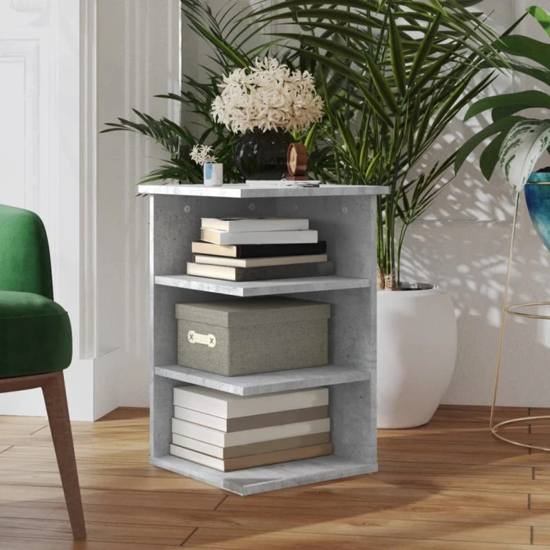 vidaXL sideskab 35x35x55 cm konstrueret træ, betongrå